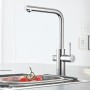 hansgrohe Kit de démarrage GROHE Blue Home avec bec en L et bec extractible - vue technique