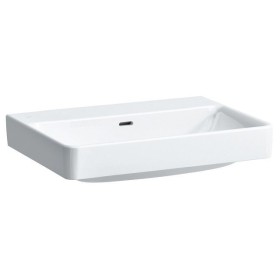 Lavabo à poser LAUFEN PRO S 65 cm sans trou de robinet, avec trop-plein