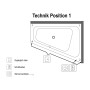 Villeroy & Boch Loop & Friends Square Eckbadewanne 175 x 135 cm - Detailansicht