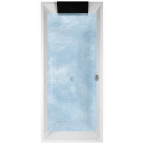 Villeroy & Boch Squaro Duo-Badewanne 180 x 80 cm, Combipool Entry, Technik Position 2, mit Trio Ablaufgarnitur