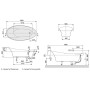 Villeroy & Boch Aveo Badewanne 190 x 95 cm, Hydropool Entry, Technik Position 1