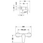 Duravit B.1 Einhebel-Brausemischer Aufputz - Detailansicht