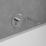 Rubinetteria da parete per vasca da bagno Villeroy & Boch Architectura - vista tecnica