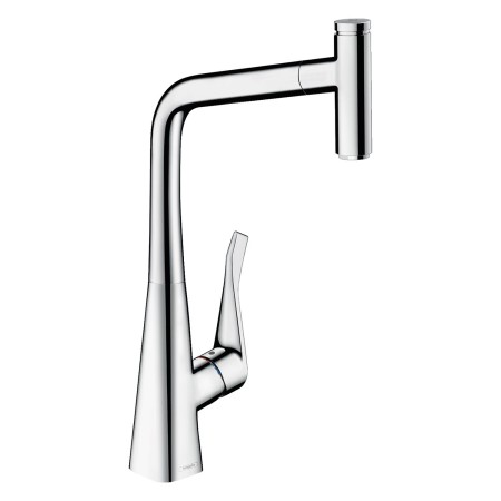 hansgrohe Metris Select M71 Mitigeur de cuisine monocommande 320 Eco, bec extractible, 1jet, sBox