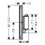 Thermostat encastré hansgrohe ShowerSelect Comfort S pour 1 consommateur et 1 sortie supplémentaire - photo produit