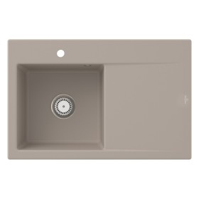 Villeroy & Boch Subway Style 45 Einbauspüle, Ablaufgarnitur mit Handbetätigung, Becken links