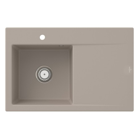 Villeroy & Boch Subway Style 45 Einbauspüle, Ablaufgarnitur mit Handbetätigung, Becken links