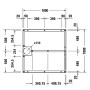 Duravit Fussgestell für Stonetto Duschwanne 100 x 100 cm - Detailansicht