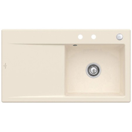 Lavello incasso Villeroy & Boch Subway Style 50 FLAT, scarico con azionamento a distanza, vasca a destra