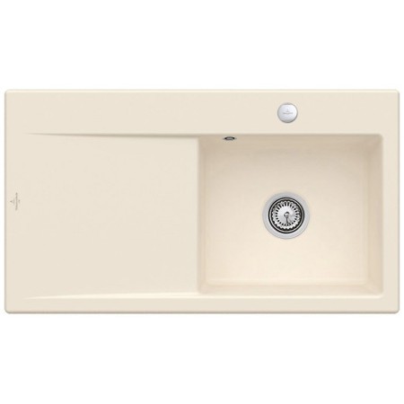 Lavello incasso Villeroy & Boch Subway Style 50 FLAT, piletta con azionamento eccentrico, vasca a destra