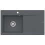 Lavello incasso Villeroy & Boch Subway Style 50 FLAT, scarico con azionamento manuale, vasca a sinistra
