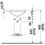 Duravit Architec Einbauwaschtisch 40 cm - Produktansicht