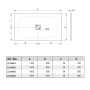 Receveur de douche LAUFEN SOLUTIONS Marbond 160 x 80 cm