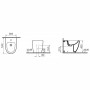 VitrA Sento Standbidet 36,5 x 54 cm - technische Ansicht