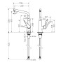 Mitigeur de cuisine monocommande hansgrohe Metris M71 320, 1jet - vue détaillée