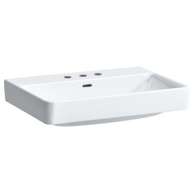 Vasque à poser LAUFEN PRO S 65 cm avec 3 trous de robinet et trop-plein