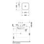 Duravit DuraStyle Aufsatzbecken 43 cm, ohne Hahnloch - Detailansicht