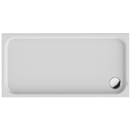 Receveur de douche rectangulaire Duravit D-Code 150 x 75 cm avec revêtement antidérapant