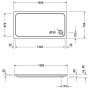 Receveur de douche rectangulaire Duravit D-Code 150 x 75 cm avec revêtement antidérapant - photo produit