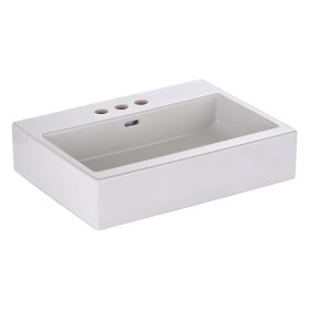 Vasque à poser LAUFEN Living City 60 cm avec trop-plein et 3 trous de robinet