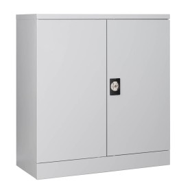 Armadio per ufficio in acciaio Wolfstahl - Archivio grigio chiaro con serratura 92x42x100cm, smontato