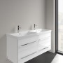 Villeroy & Boch Avento Schrank-Doppelwaschtisch 120 x 47 cm, mit 2 Hahnlöchern, mit Überlauf - Produktansicht