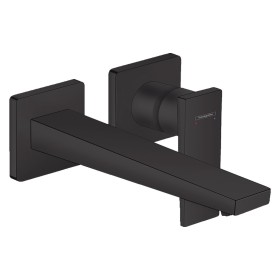 Mitigeur de lavabo encastré hansgrohe Metropol avec levier et bec de 22,5 cm pour montage mural