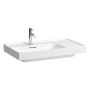 Lavabo LAUFEN MEDA 80 x 46 cm, avec 3 trous de robinet et trop-plein, tablette à droite