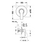 Duravit D-Code Einhebel-Brausemischer Unterputz - Produktansicht