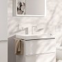 Robinet de lavabo hansgrohe Tecturis E 2 trous 150 CoolStart économiseur d'eau+ avec bonde - vue détaillée