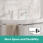 Robinet de lavabo hansgrohe Tecturis E 2 trous 150 CoolStart économiseur d'eau+ avec bonde - vue technique