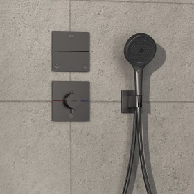 hansgrohe ShowerSelect Comfort E Thermostat encastré pour 1 consommateur et 1 sortie supplémentaire