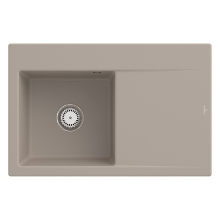 Villeroy & Boch Subway Style 45 Einbauspüle, Ablaufgarnitur mit Handbetätigung, Becken links