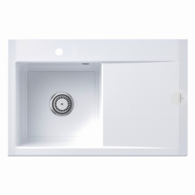 Villeroy & Boch Subway Style 45 Einbauspüle, Ablaufgarnitur mit Handbetätigung, Becken links