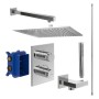 Ensemble thermostatique encastré Villeroy & Boch Universal Taps & Fittings avec douche de pluie