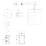 Ensemble thermostatique encastré Villeroy & Boch Universal Taps & Fittings avec douche de pluie - photo produit