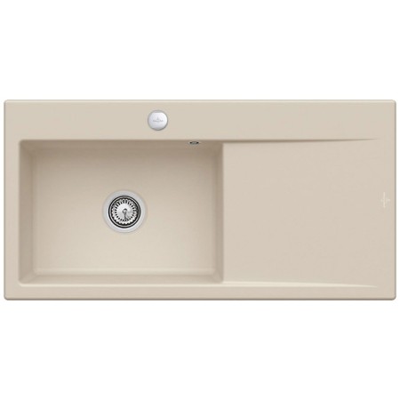 Villeroy & Boch Subway Style 60 Einbauspüle, Ablaufgarnitur mit Excenterbetätigung, Becken links