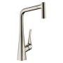 Miscelatore monocomando per cucina hansgrohe Metris M71 320, doccetta estraibile, 2 getti, sBox