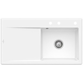Évier encastrable Villeroy & Boch Subway Style 50 FLAT, bonde à commande manuelle, cuve à droite