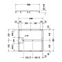 Duravit Fussgestell für Stonetto Duschwanne 100 x 90 cm - Detailansicht