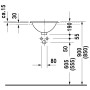 Duravit Architec Einbauwaschtisch 40 cm - technische Ansicht