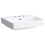 Lavabo à poser LAUFEN PRO S 55 cm avec 3 trous de robinet et trop-plein