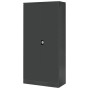 Wolfstahl Büro Stahlschrank - Aktenschrank Anthrazit abschliessbar 92x42x195cm, aufgebaut - technische Ansicht