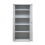 Wolfstahl Büro Stahlschrank - Aktenschrank Lichtgrau abschliessbar 80x38x180cm, aufgebaut - Detailansicht