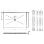 Receveur de douche Villeroy & Boch Subway Infinity 120 x 75 cm pour installation affleurante