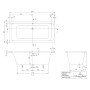 Villeroy & Boch Architectura Solo Badewanne 170 x 80 cm - Produktansicht