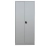 Wolfstahl Büro Stahlschrank - Aktenschrank Lichtgrau abschliessbar 80x38x180cm, aufgebaut - Produktansicht