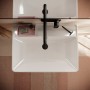 Lavabo hansgrohe Xanuia Q 650/480 sans trou de robinet avec trop-plein - vue technique