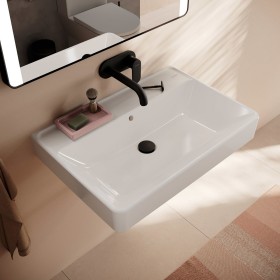 hansgrohe Xanuia Q Lavabo 700/480 sans trou de robinet avec trop-plein, SmartClean