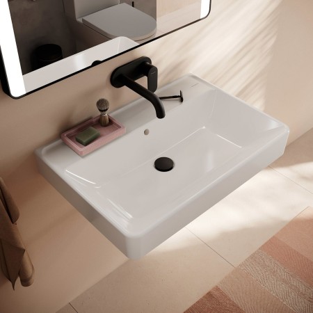 hansgrohe Xanuia Q Lavabo 700/480 sans trou de robinet avec trop-plein, SmartClean